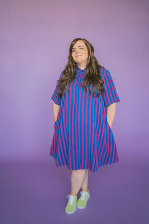The Lovington Dress in Stripe