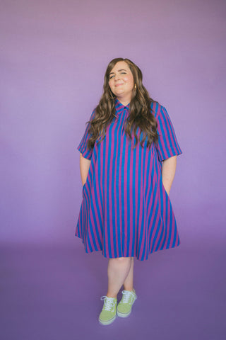 The Lovington Dress in Stripe